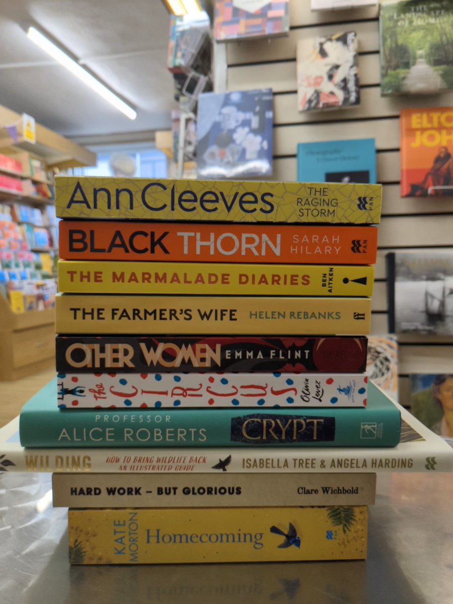 Our top ten bestsellers from last week. A remarkably strong showing by women. Well done @benaitken for being the lone male!