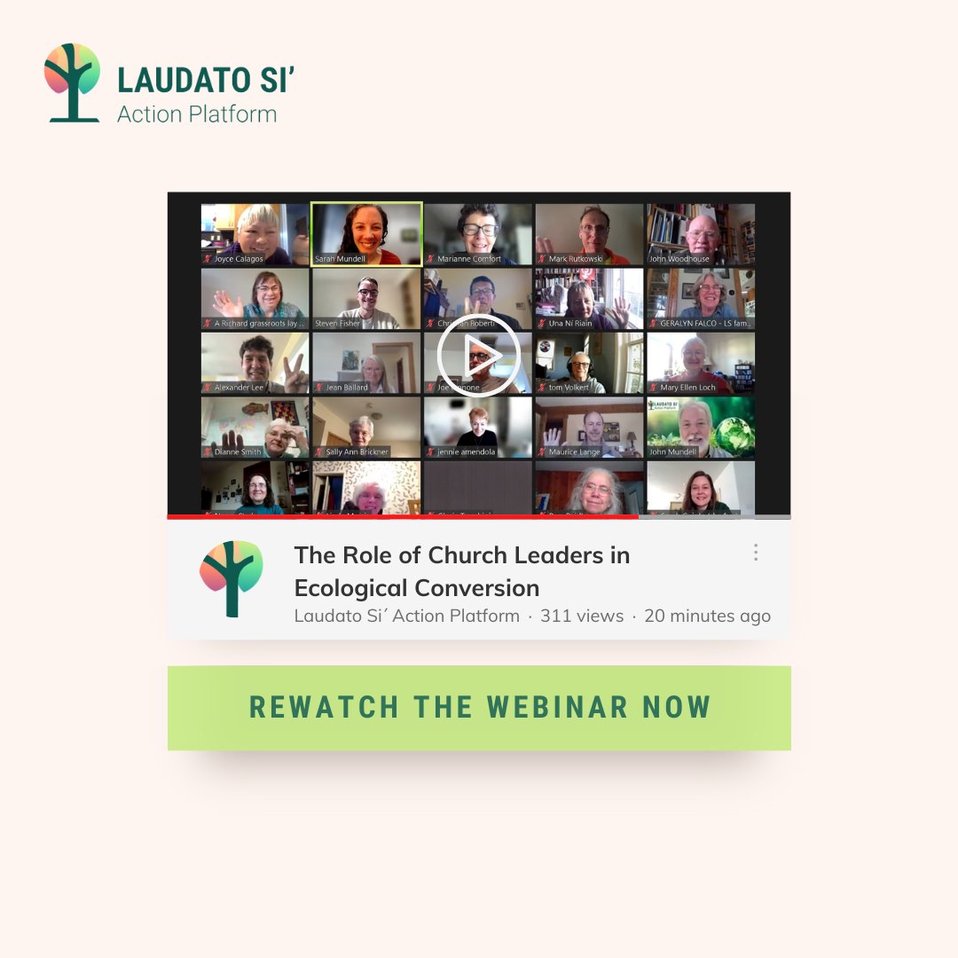 Missed our Mar 14 webinar? 🎥 Watch 'The Crucial Role of Church Leaders in Ecological Conversion' with Bishop D'Silva now on YouTube! 🌿 #LaudatoSi #WatchNow youtube.com/live/HriJvnsbv…