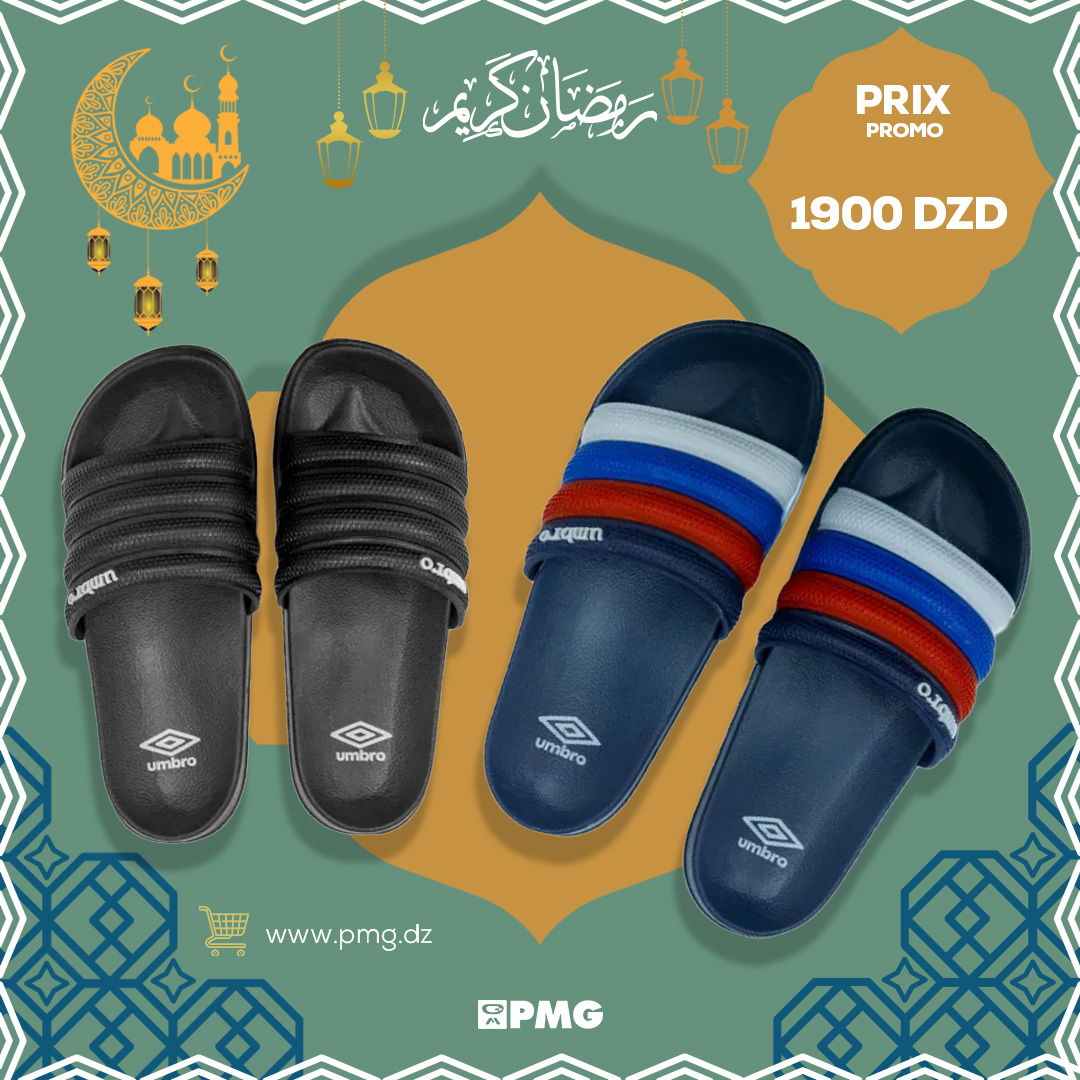 PlayModeGroup's tweet image. Profitez du confort ultime avec les claquettes Umbro !  a partir de 1900 DA

Ne manquez pas notre promotion exclusive

livraison 58 wilayas 📷📷
commander maintenant sur le site PMG : 📷
pmg.dz/boutique/page/…

#PMGdz