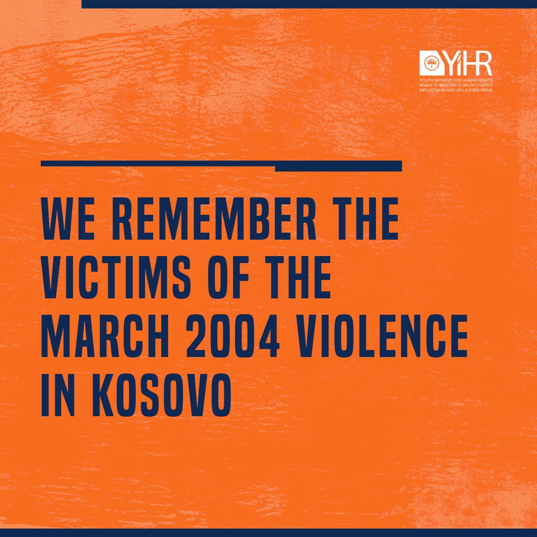 We remember the #victims of the March 2004 violence in Kosovo
