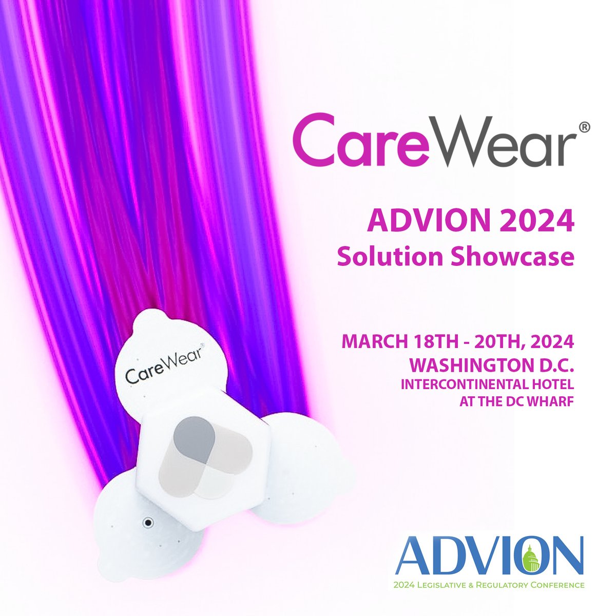 CareWear is part of <a href="/NASLdc/">ADVION (formerly NASL)</a> Solutions Showcase this week in Washington D.C.

Please join us for this annual Legislative &amp; Regulatory Conference from March 18th-20th at our Nation's Capital at the Intercontinental Hotel at the DC Wharf 

#advionadvovates #carewearcorp