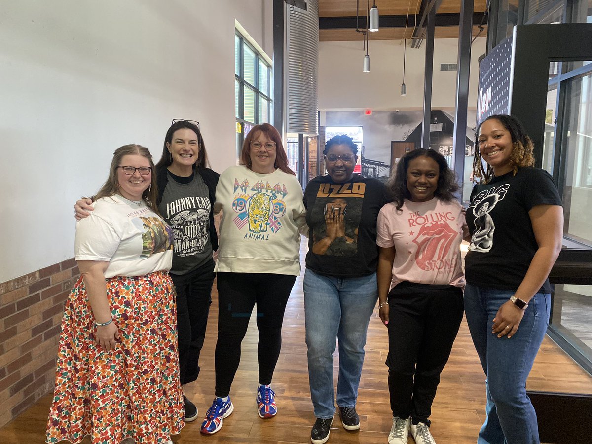 <a href="/FullerElemAISD/">Fuller Elementary</a> staff enjoying #1 fan day for our first day back from Spring Break! 🎸🎤  <a href="/JohnnyCash/">Johnny Cash</a> <a href="/RollingStones/">The Rolling Stones</a> <a href="/lizzo/">LIZZO</a>