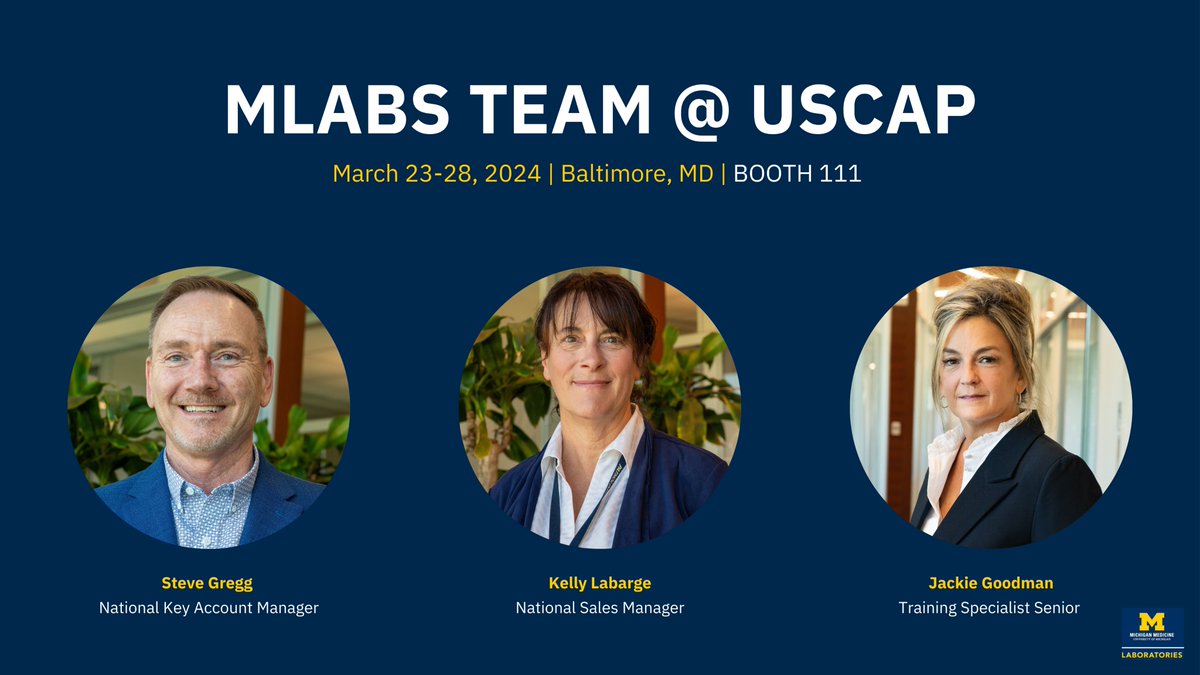 MLabsUM's tweet photo. The #MLabs team will be attending @TheUSCAP annual meeting March 23-28th! Be sure to stop by our table to learn more about our full-service reference laboratory, our consultation services and tests, and grab some MLabs goodies. #USCAP2024 https://t.co/tI4c9H9tOq