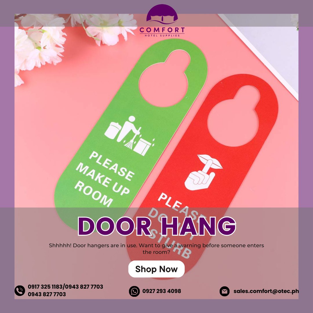 Shhhhh! Door hangers are in use. Want to give a warning before someone enters the room?

This door hanger is perfect for you! This can be used to Hotels, Airbnb, Co-working Space, and especially at home!

We personalize door hangers with your logo printed on them.
#doorhanger