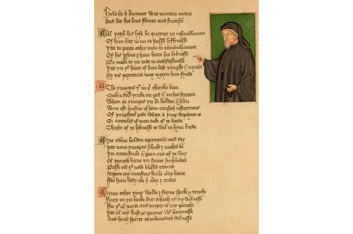 Chaucer made a fateful choice that changed the course of history when he chose to write in local vernacular English when the ruling class spoke French and wrote in French and Latin. It was not the beginning of English, but it lent it respectability and created a new identity.