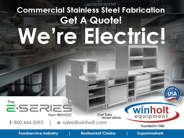 Winholt's tweet image. Our E-Series custom stainless steel fabrication is designed and built to your specifications, NSF and ETL pre-wiring!! 

Contact us for a quote 📞 800.444.3595 | ✉️ sales@winholt.com 

#StainlessSteelFabrication #WinholtEquipment #CustomFab