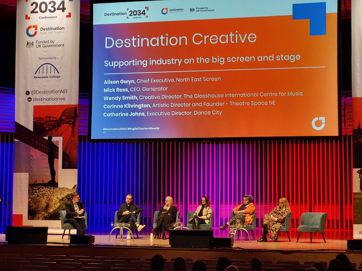 Great to be at the <a href="/DestinationNEE/">Destination North East England</a> conference today with our Chief Exec, Alison Gwynn, on the Destination Creative panel with a number of our creative industries friends from across the #NorthEast