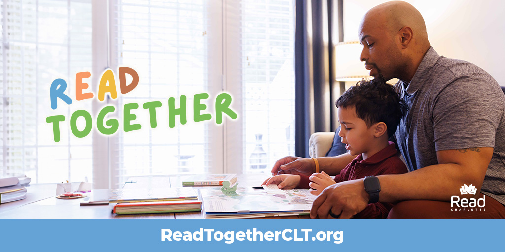 Visit ReadTogetherCLT.org to find #readtogether tips for your child’s age group! #ReadTogetherCLT #CLTfamilies