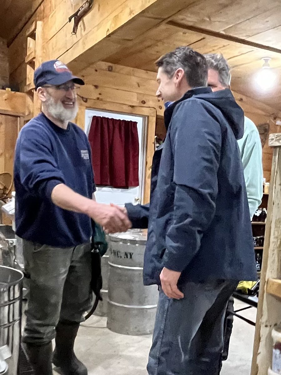 Jones_Assembly's tweet photo. For #MapleWeekend, Ella & I also stopped at Bechard's Sugar House! We talked to the owner, Marvin Bechard, about the season, the process of making maple products, & how important it is to continue funding the industry for research & marketing. (1/2) https://t.co/rxe99wf4Bp