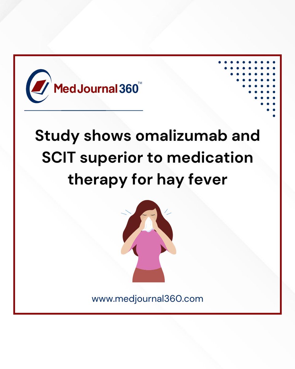 View the complete article below ⤵️
medjournal360.com/allergy-immuno…

#MedJournal360 #Medication #ImmunoTherapy #HayFever #Immunologist #Immunology #Allergies #Allergy