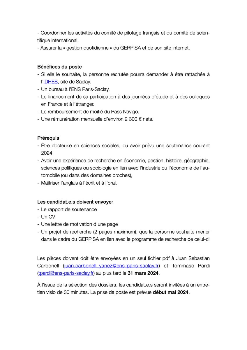 Gerpisa - Réseau international de l'automobile tweet media