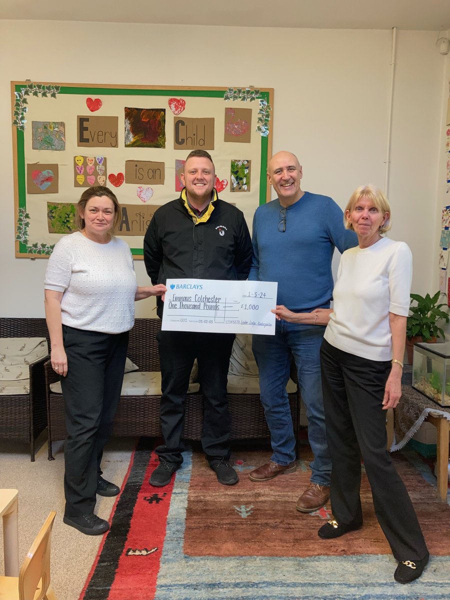 A huuuge thank you to Lexden Lodge Kindergarten for donating £1000 towards our Fifteen for the Future campaign! In our anniversary year we're aiming to raise £15,000 to support our companions and their wellbeing. You can help us here: bit.ly/3Nz7edP