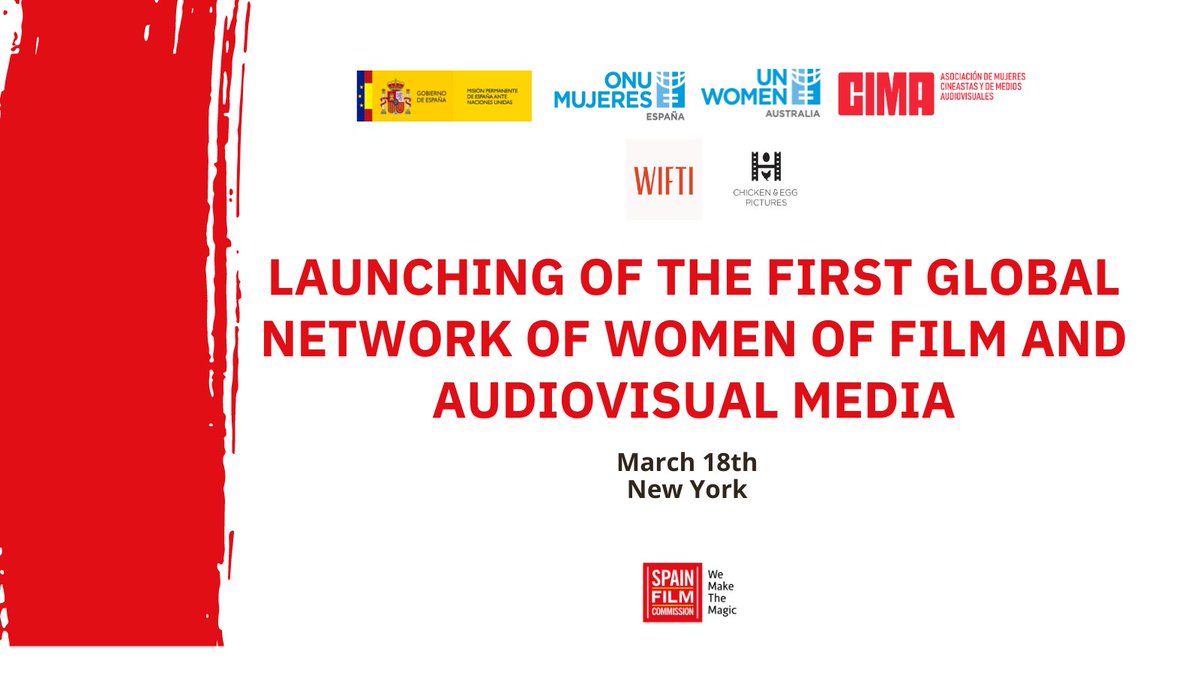 Landing in New York thanks to Piluca Querol, from @AndaluciaFilm to present the first global network of women of film and audiovisual media 💜📷 with the participation of @SpainUN @onumujeresESP @unwomenaust unwomen.org/en/csw/csw68-2…