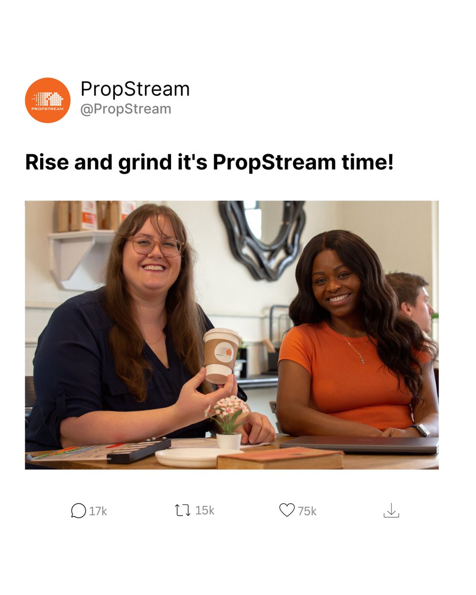 Rise and grind it's PropStream time! ☀️ Sign up for our FREE 7-day trial: hubs.la/Q02pCCvM0