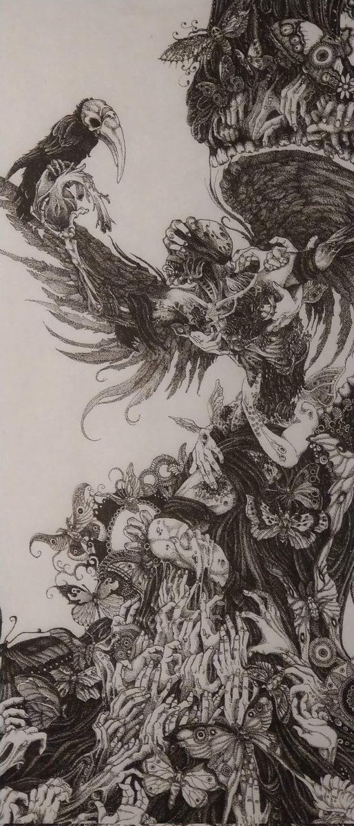 声にすると鼻で笑われることも絵だったら素直に表現できる。簡単には描けないけど喰らいつけば表現できる。だからやめられないよね、絵を描くのは。 