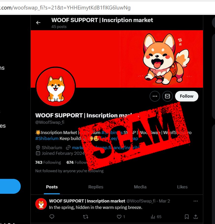 🚨SHIBARMY WARNING:🚨@X Beware of fake support groups posing as projects launched on Shibarium. 🚫 They're targeting our community with deceptive messages to steal your funds. Stay sharp, verify info from official sources, and never share private keys or personal details.…