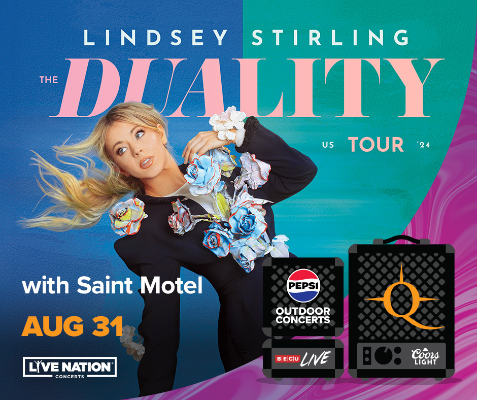 Experience the magic, live this summer 🎻 Lindsey Stirling with special guest Saint Motel Date: Sat, Aug 31 | 7:30pm Camas & App Presale: Thu, Mar 21 | 10am On Sale: Fri, Mar 22 | 10am