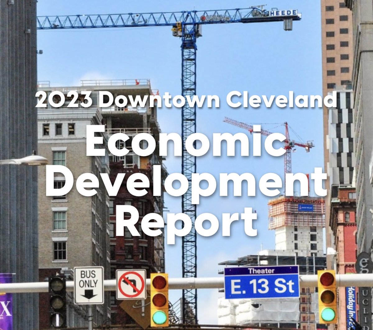 🏗️Today, we released our 2023 Economic Development Report! The report highlights continued progress in #DTCLE’s environment, economy, & experience, including a rise in workforce recovery (126%), overall foot traffic (108%), & visitor recovery (102%).   👉 downtowncleveland.com/2023-downtown-…