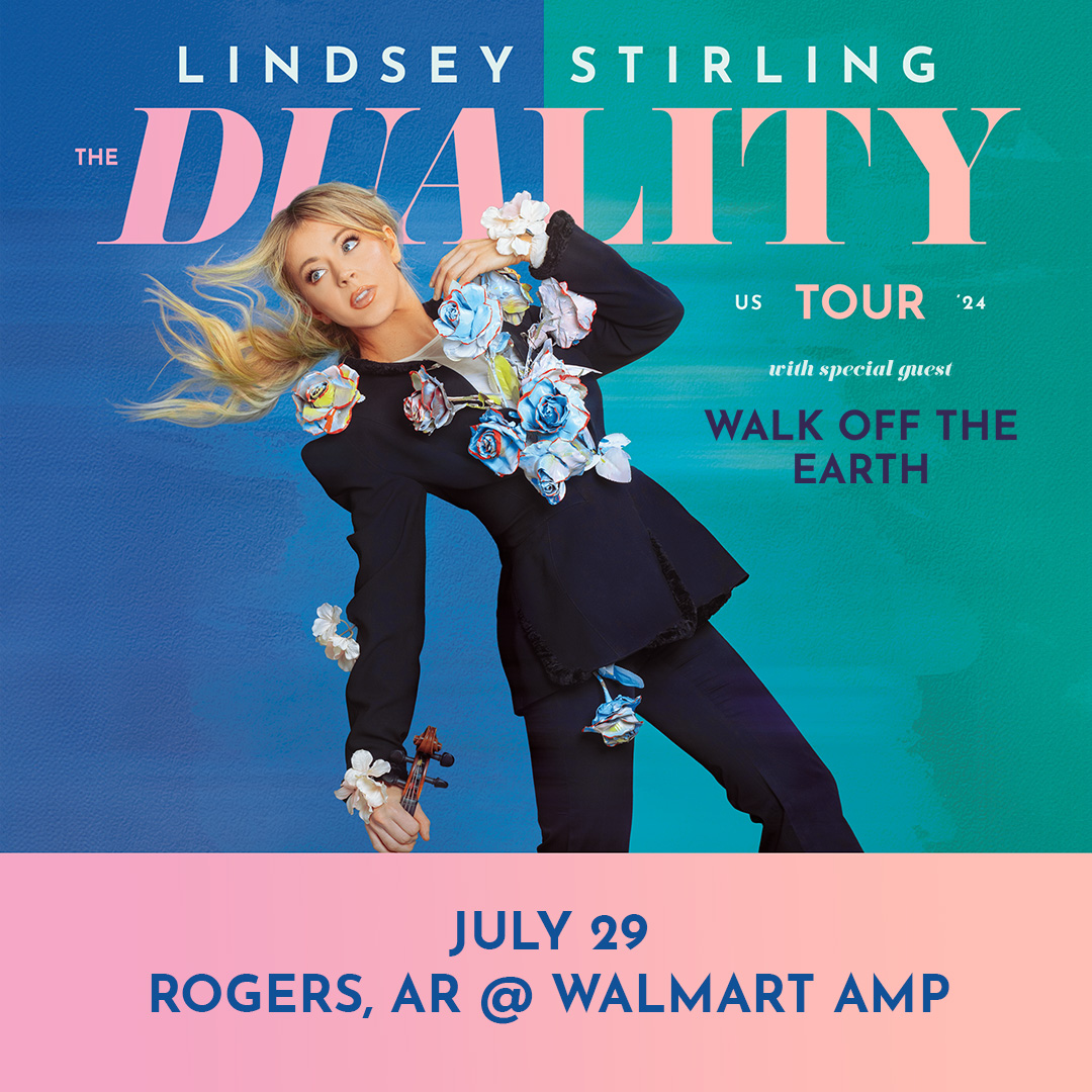 Lindsey Stirling is coming to the AMP on The Duality Tour with special guest Walk Off the Earth on July 29! 🎻🔥 Tickets go on sale Friday, March 22 at 10am.