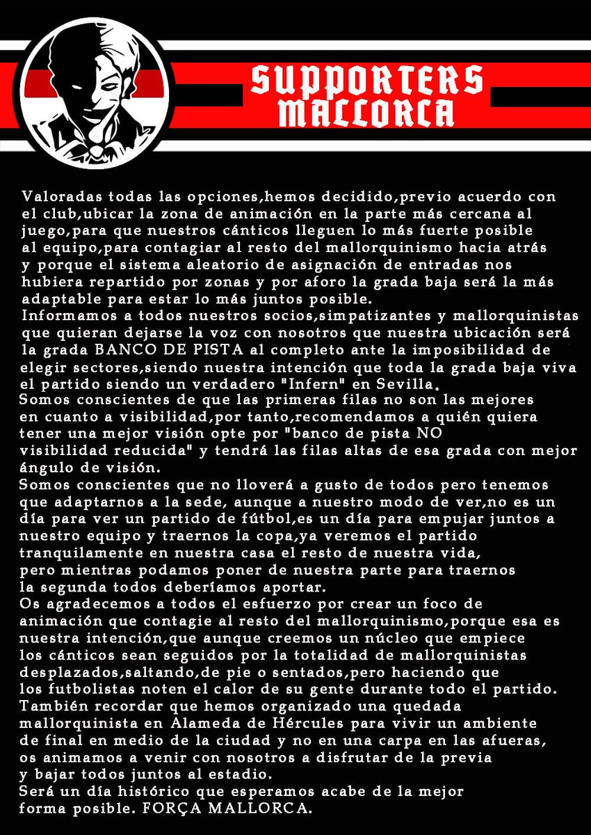supportersmca99's tweet photo. Comunicado oficial: 18/03/24

"INFORMACIÓN FINAL DE COPA" https://t.co/509xzdgpKo