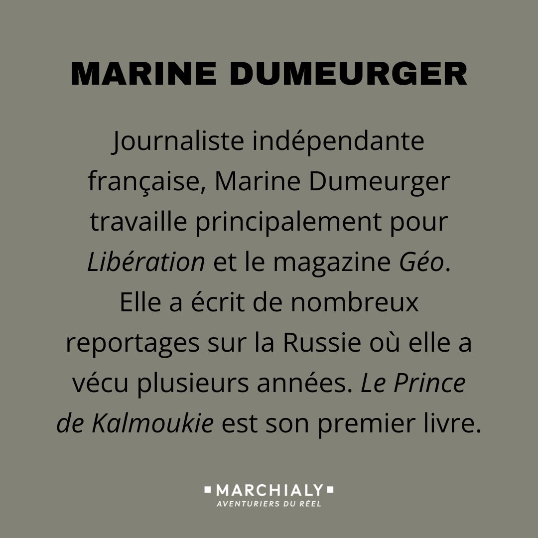 ✨PORTRAIT AUTRICE✨ Marine Dumeurger 'Le Prince de Kalmoukie, un étonnant voyage dans la steppe russe' 📸 Cr.Chloé Vollmer-Lo