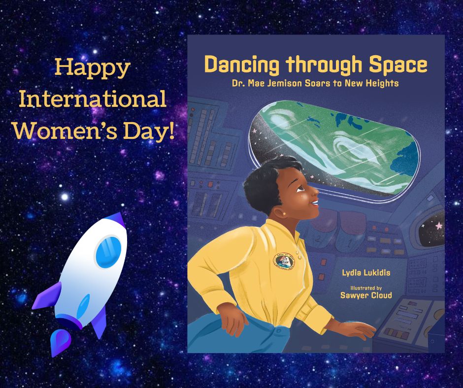 LydiaLukidis's tweet photo. Happy International Women's Day! I celebrate women and their incredible strength and resilience by writing about them.
#HappyWomensDay #internationalwomenday #WritingCommunity #kidlit #amready #amwriting #STEM #deepspace @AlbertWhitman @SteamTeamBooks @PbSpree @Miranda_Paul https://t.co/X1k7ioPhpO