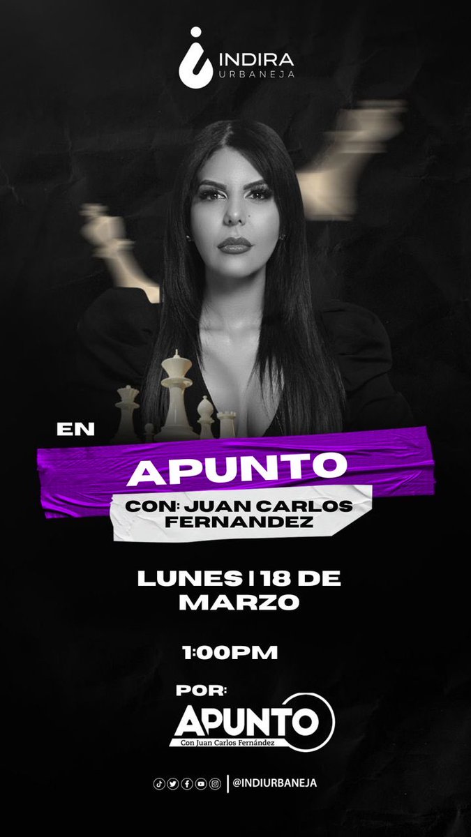 INDIURBANEJA's tweet photo. Los espero con mi querido @jcfernandezm #APunto ♥️ https://t.co/8IkFdJ7OEh