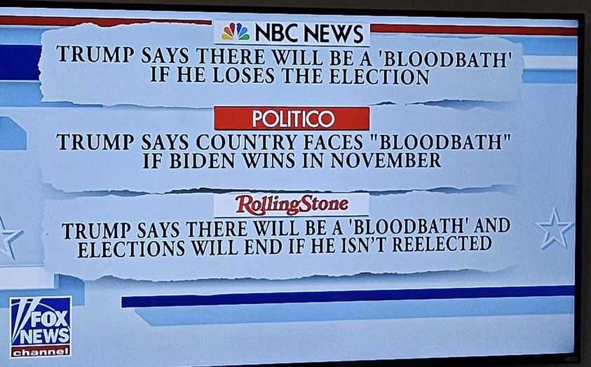 #MSM promoting #fakenews...again.  watch the ENTIRE clip of #Trump's speech to get the actual context of what he said...he was referring to the #carindustry.  
#NowOrNever #Trump2024NowMorethanEver