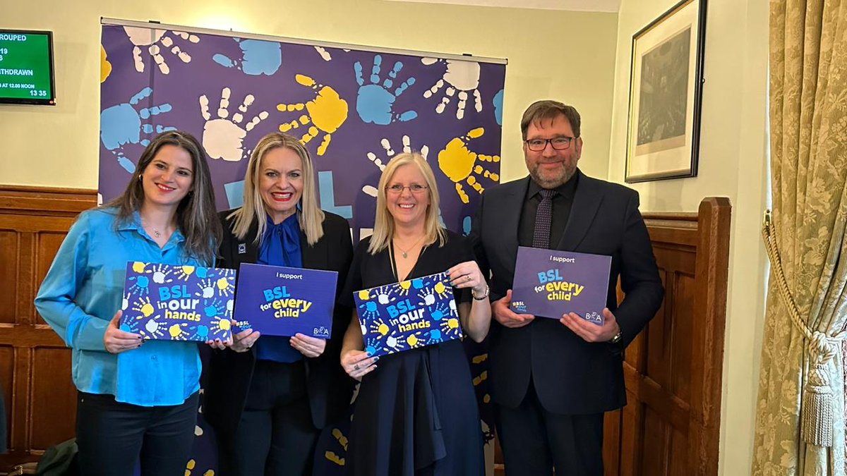 EUD_Brussels's tweet image. EUD’s President, @sofiaisari is honoured to celebrate the 2nd anniversary of the British Sign Language (BSL) Act and kick off Sign Language Week 2024 with @BDA_Deaf! Together, let's support BSL accessibility, break barriers, and build a more inclusive society. 🤟🇬🇧🇪🇺