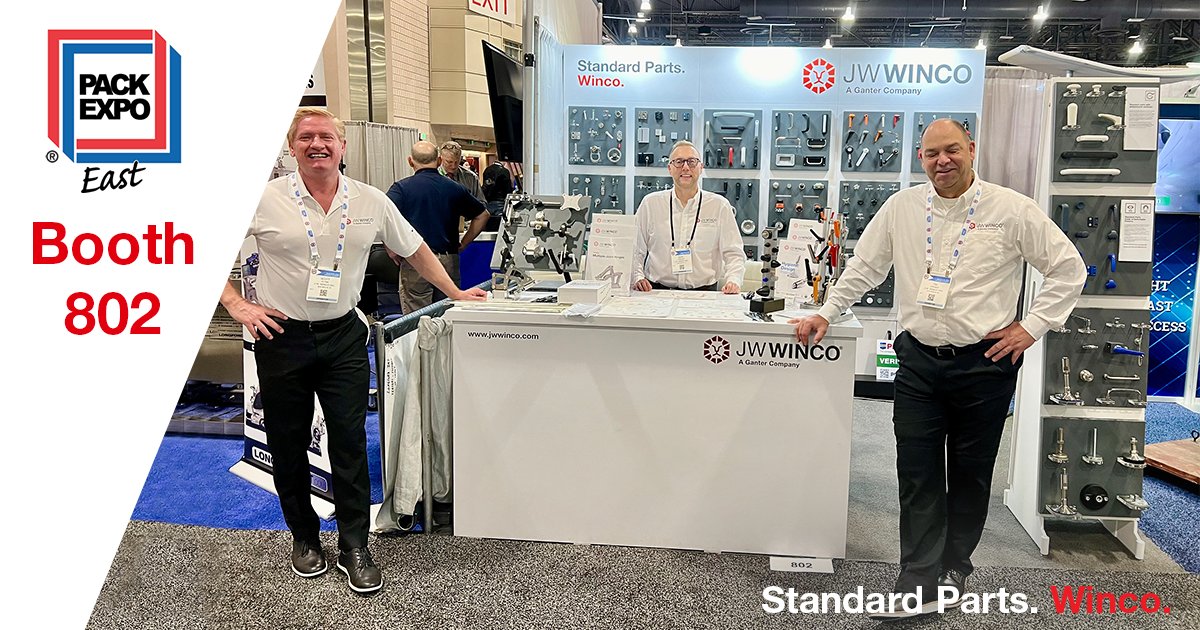JWWinco's tweet photo. Let's go #PackExpoEast!🤷 🎉 

Visit us at booth 802 in Philly! Scott, Mark, Tim, and Tom will be happy to showcase featured parts for the processing and packaging industries.

#packaging #processing #packaginginnovation #packagingdesign https://t.co/DdqJ07BPhO