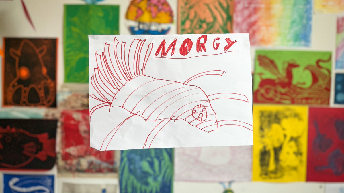 Check out this brilliant drawing of Morgy, our giant communications squid by Oliver, aged 7. Find Morgy in our gardens where you can speak into and hear messages through his tentacles! We would love to see more of Morgy so please tag us in any of your pictures 🦑
