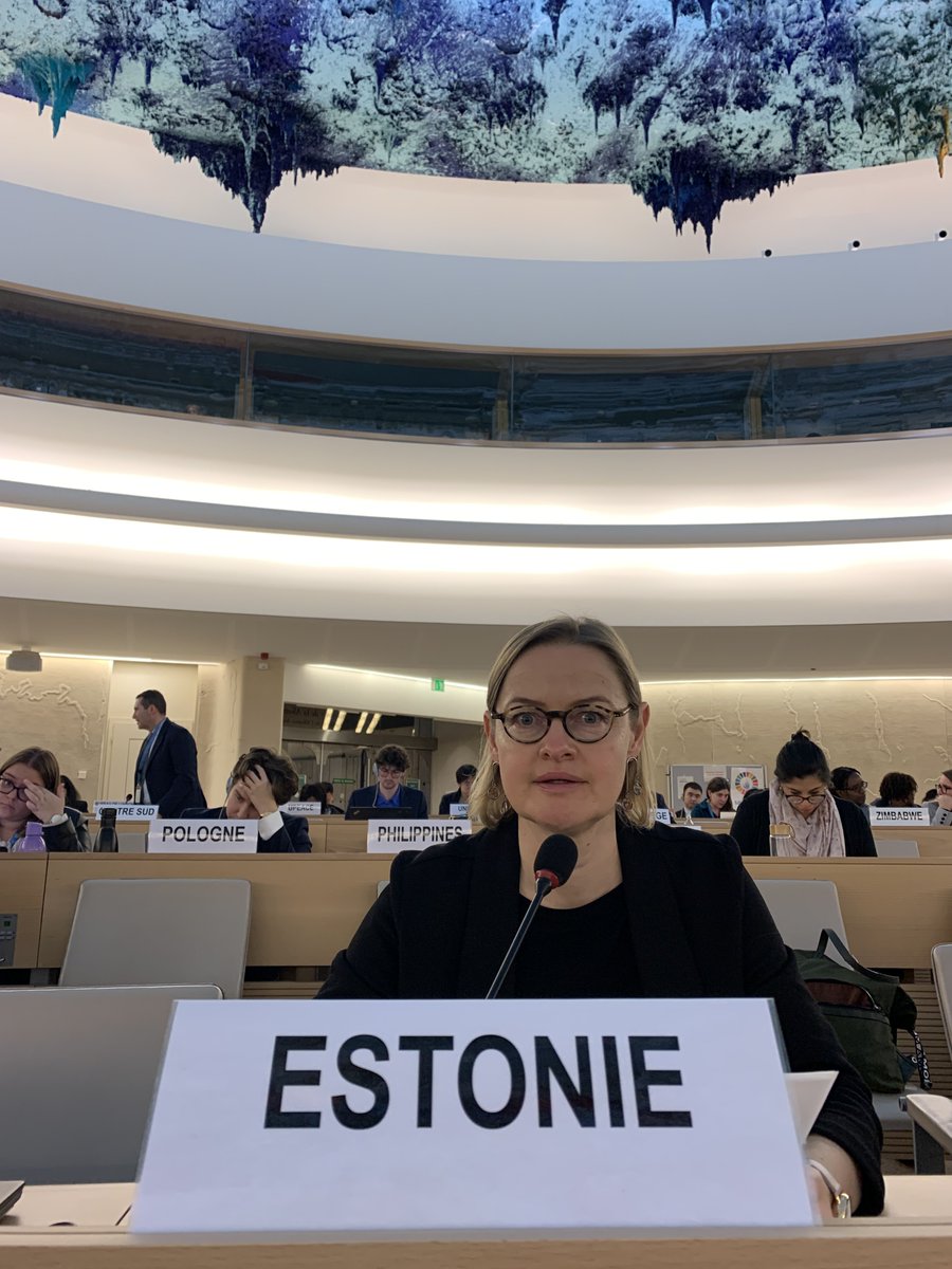 #Estonia, at #HRC55, on behalf of #NB8🇩🇰🇪🇪🇫🇮🇮🇸🇱🇻🇱🇹🇳🇴🇸🇪expressed concern about 13 years of continued war crimes and violations of #humanrights and humanitarian law in Syria. 🇸🇾 and its allies must be held accountable. Full statement👉geneva.mfa.ee/hrc55-nb8-syri…