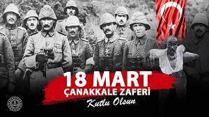 18 Mart Çanakkale Zaferimizin yıldönümü kutlu olsun.

Bu zafere öncülük eden tüm vatan evlatlarına selam olsun. 🇹🇷