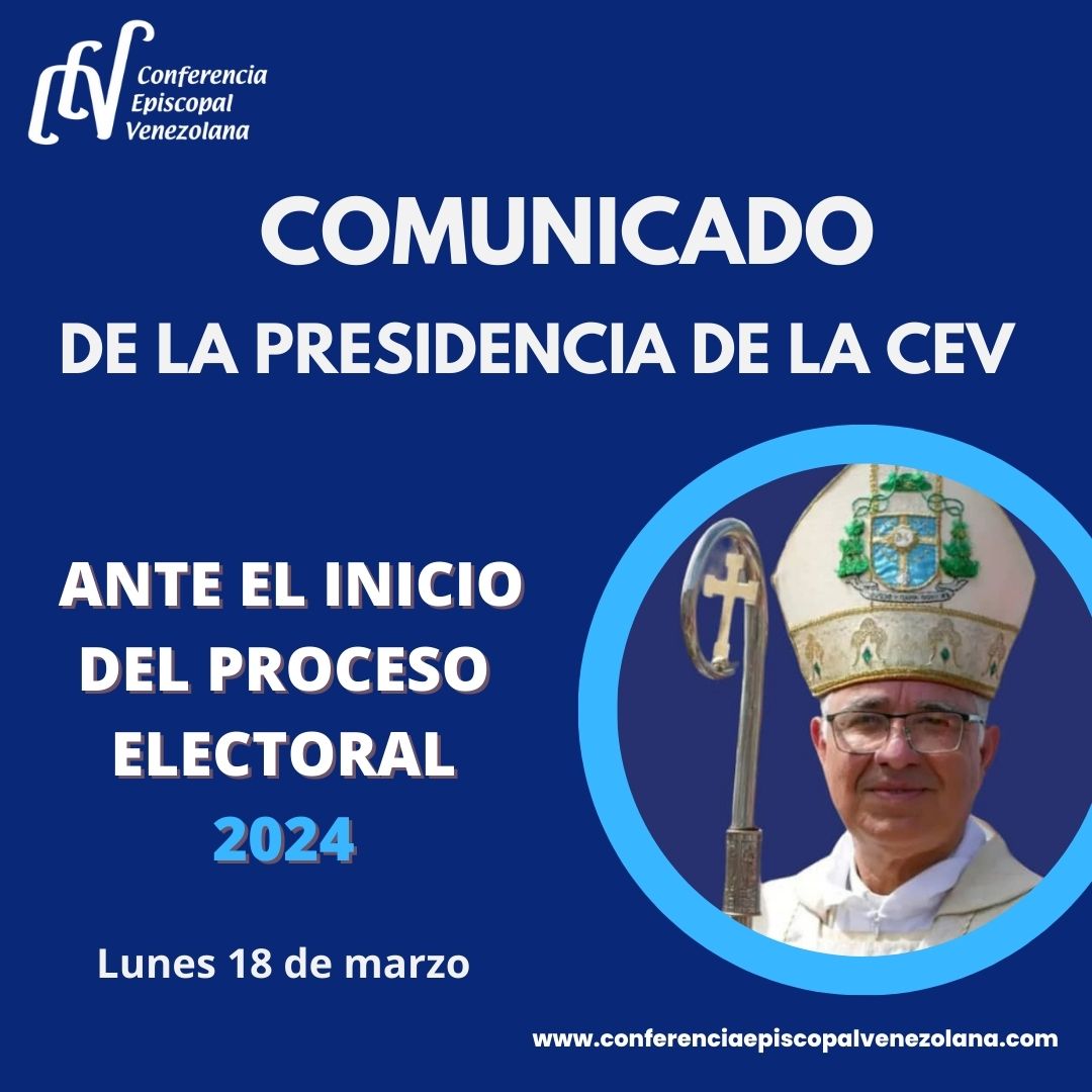 La Presidencia de la CEV solicita participa equitativa en proceso electoral conferenciaepiscopalvenezolana.com/presidencia-de…