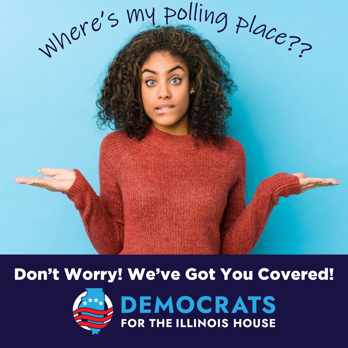 Knowing where to vote can definitely be confusing, but we've got you covered. Visit housedems.info/45dDvgB and enter your five-digit zip code along with your address to find your assigned polling location. #VoteBlue #YourVoteYourVoice