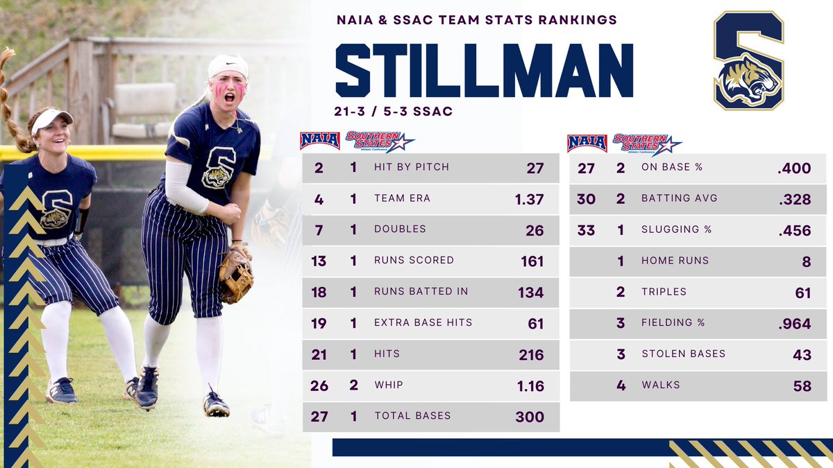 #NAIASoftball national voters are getting ready to fill out their ballots for Wednesday’s Top 25 poll. Here’s our case why @StillmanCollege deserves to be ranked following @GoStillmanSB’s 19-0 start and @SSACsports wins over #13 Mobile & #21 William Carey. #RankThem