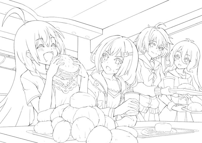 せんせんせんせんせんせんせん線画 