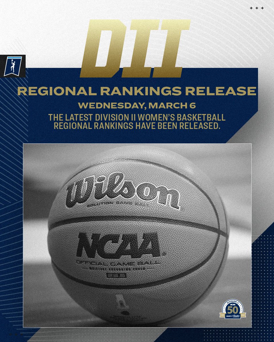 RANKINGS ALERT🚨 Your final #D2WBB regional rankings have arrived. #MakeItYours | on.ncaa.com/D2WBBrr