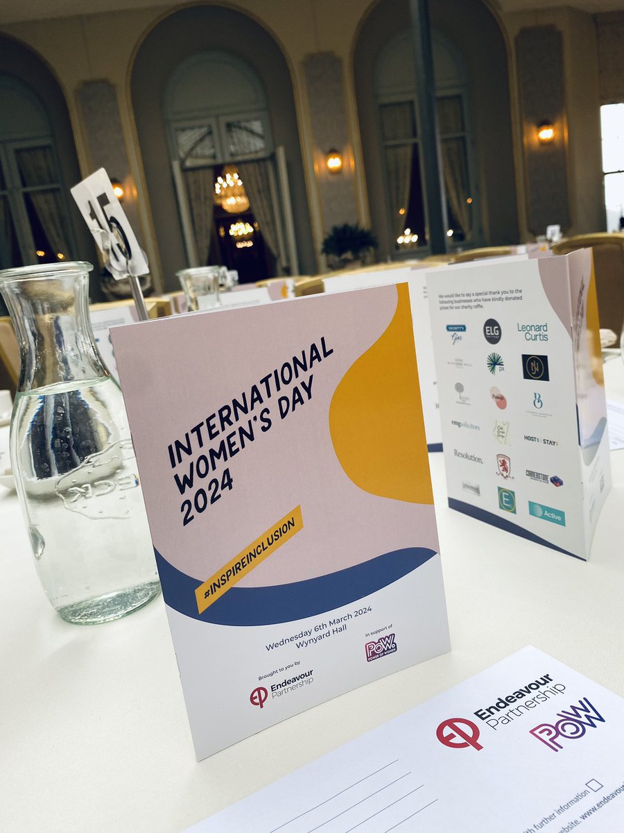 Celebrating International Women’s Day with <a href="/Endeavour_law/">The Endeavour Partnership now Ward Hadaway</a> 💜

Another year, another amazing panel, another fantastic venue. 

Thank you to the speakers for sharing their stories and to the team at Wynyard Hall. Very proud watching Laura Wilson do a first class job of hosting!