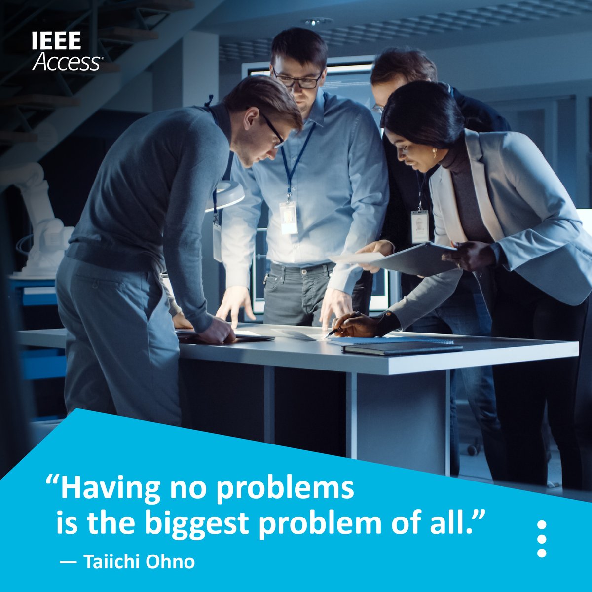 IEEEAccess's tweet image. Taiichi Ohno, the mastermind behind Toyota's innovative production system, reminds us that sometimes it's the obstacles that push us to grow and innovate.

Embrace the bumps in the road as opportunities for improvement and success! 
#IEEEAccess #EngineeringQuote #ScienceQuote