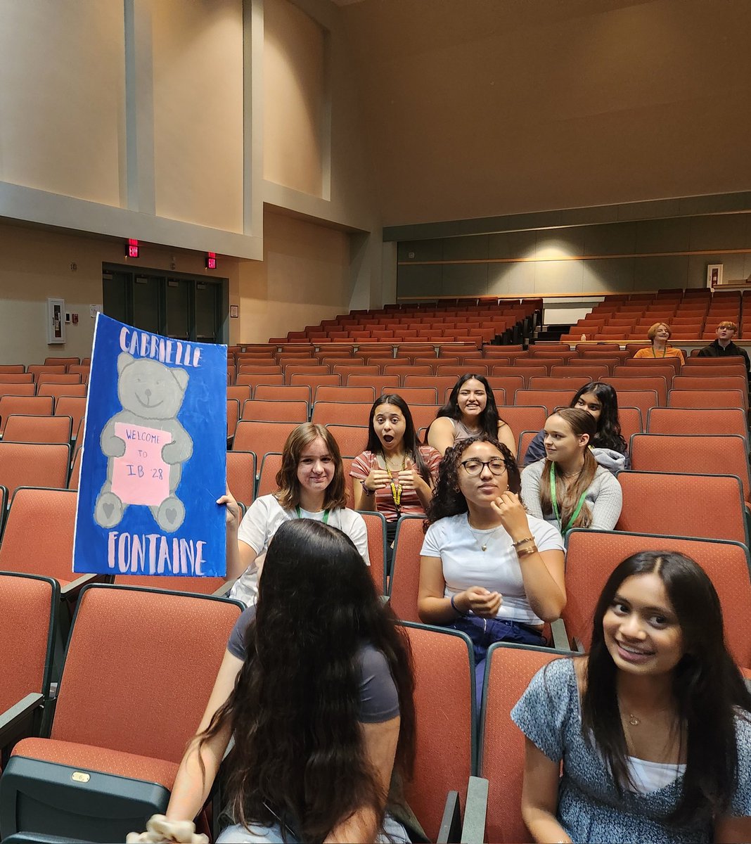 The Shadows are here! Our student Welcome Wagons made great signs for their Shadows! They're off to second period!