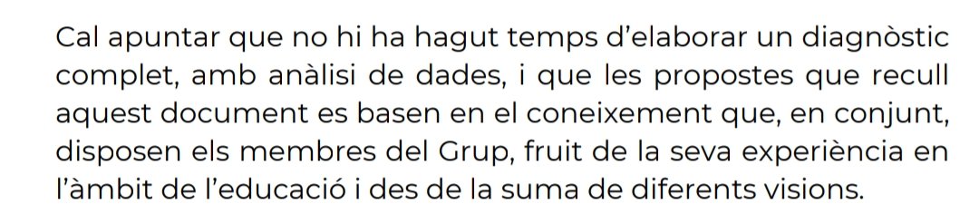 Experts educatius que no treballen amb dades ni estudis, sinó a partir de la seva experiència personal, però cap d'ells exerceix com a docent. Bravo!