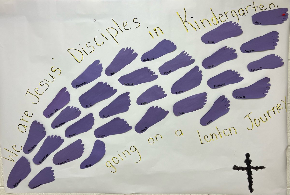 Our youngest learners are in the midst of their Lenten journey learning about Jesus and what it means to be a disciple # Lent @HWCDSB @HWCDSBFaith