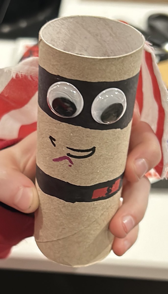 World book day tomorrow- book costumes or PJs. Don’t forget to bring in your book creation if you have made one. Who is he going to be?