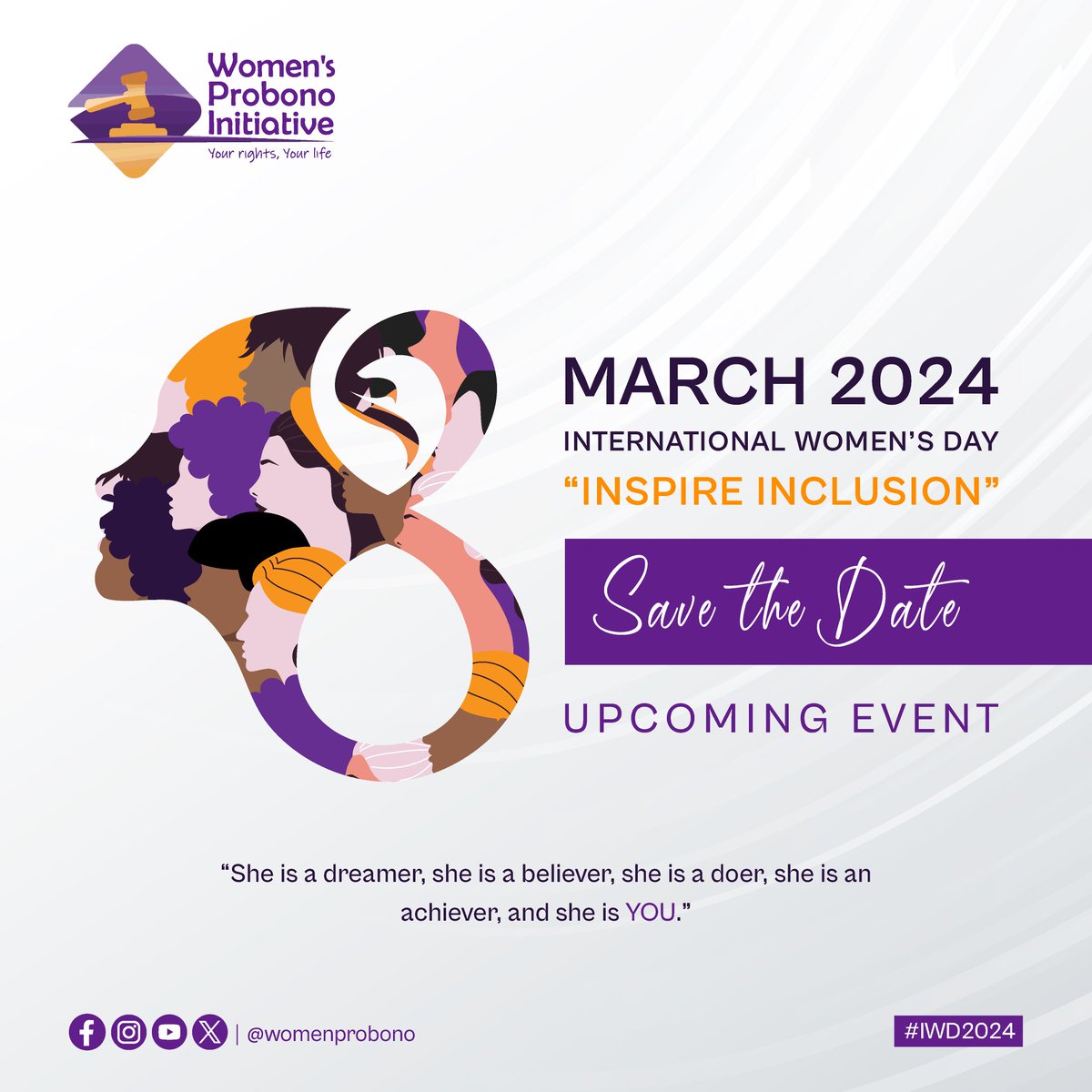 This #WomensDay, we shall be hosting a Women in Human Rights Litigation Luncheon from 11 am to 2pm. We shall be celebrating these #women at a lunch where they shall share & discuss creative ways to advance gender justice. To be a part register 👇🏾 forms.gle/QTdwsVHkdqmudV… #IWD
