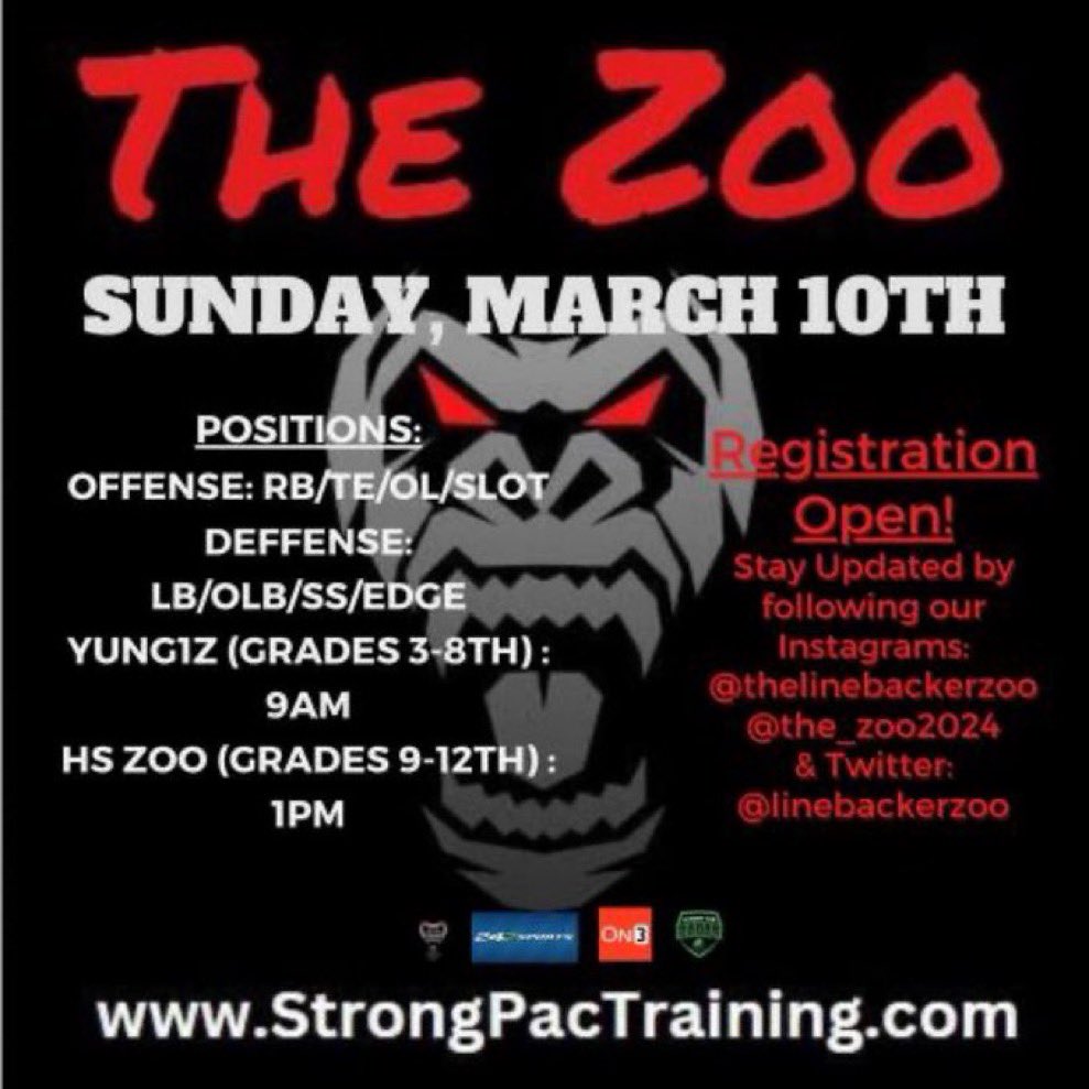 It’s about that time… Strap in and come get that work! @LinebackerZoo 

#thezoo #zootribe #zoofamily