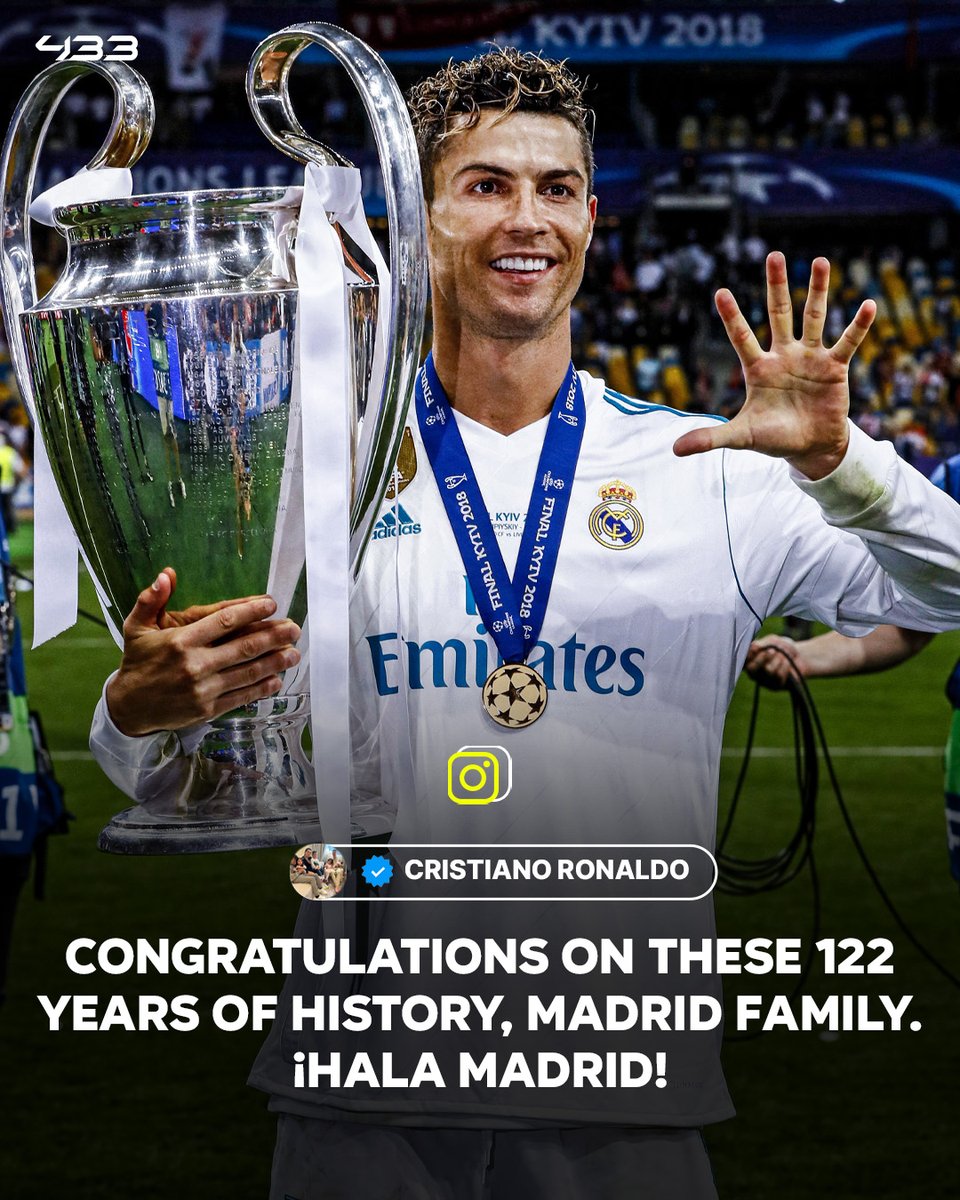 Cristiano is still a Madridista 🤍👑