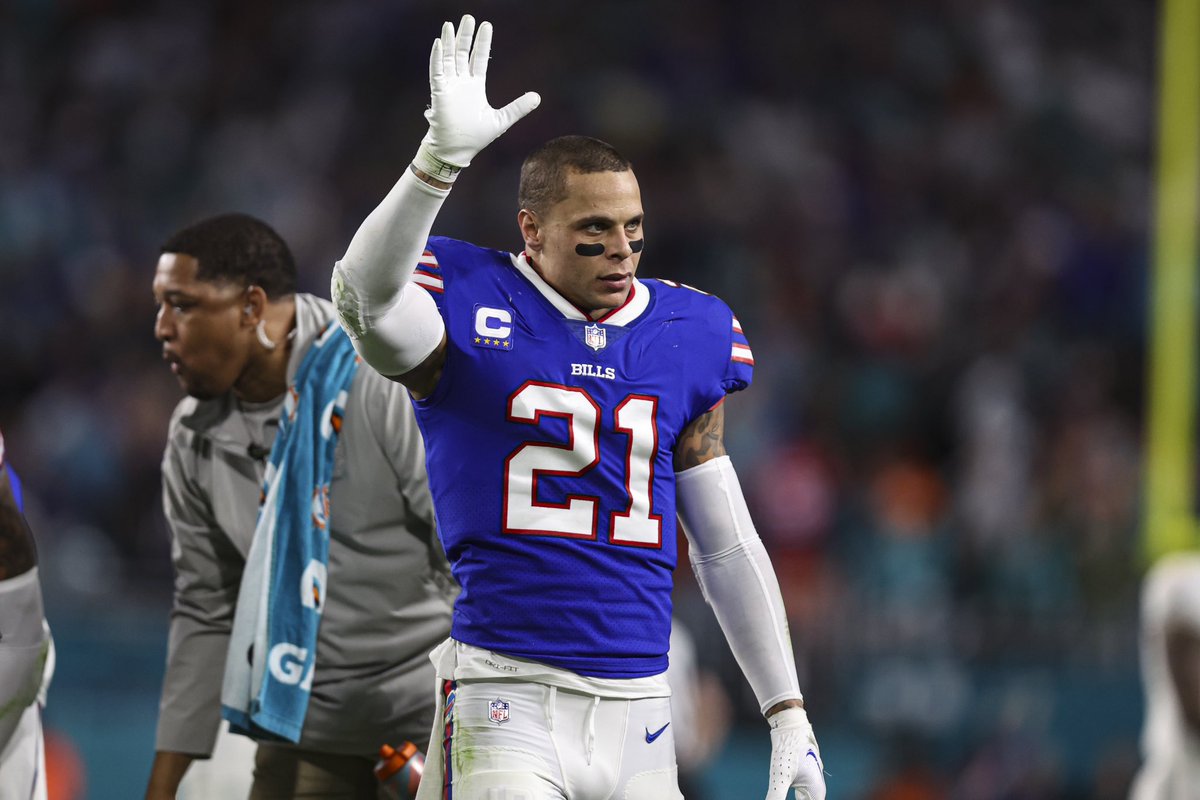 Bills are releasing All-Pro safety Jordan Poyer, per source. Free-agent safety market grows.