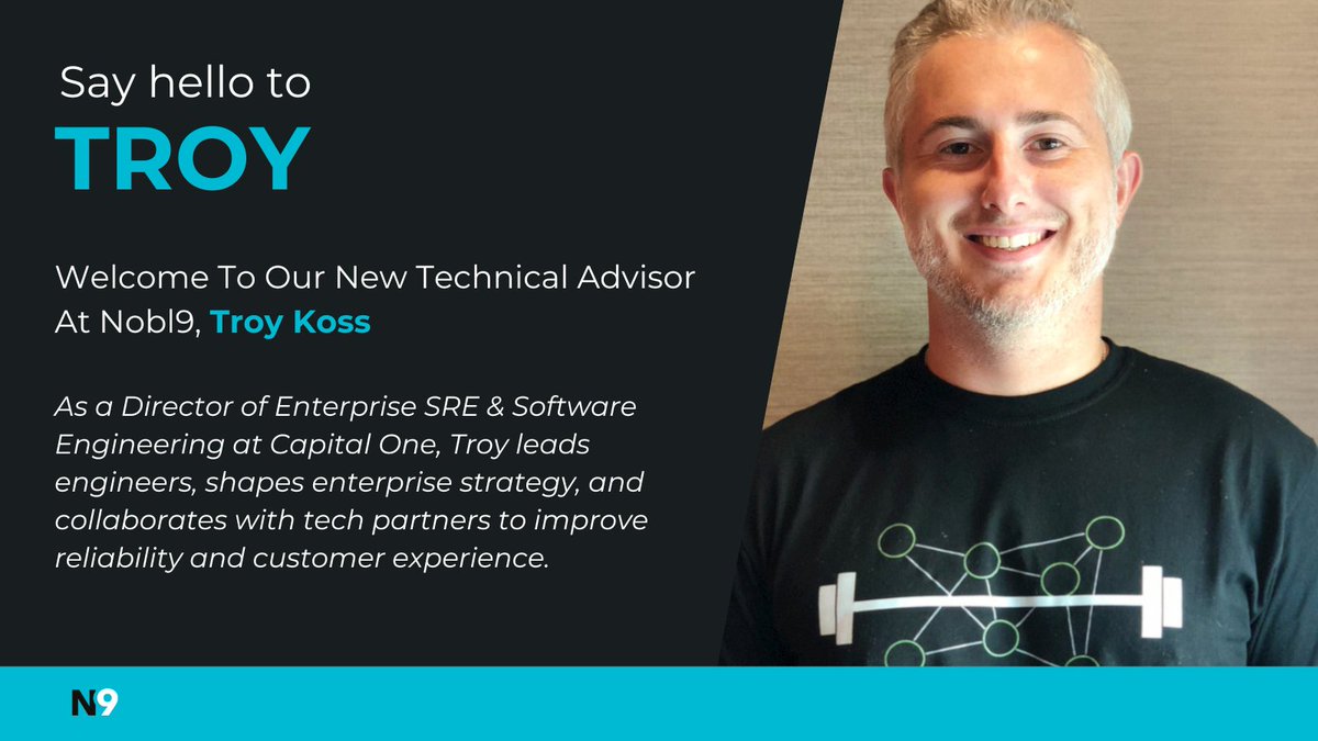 Join us in welcoming our new advisor: Troy Koss 🙌 'Troy's expertise in #SRE/ #SLO is not just a massive win for us, but also for our clients and partners as we continue to strive for excellence in service reliability and SLO management.' - @marcinkurc