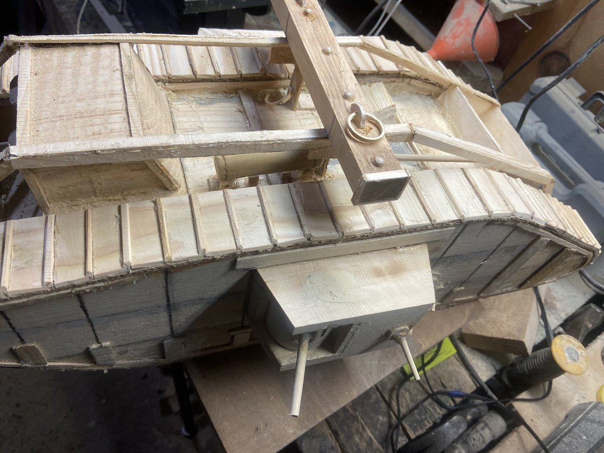 CANADA566's tweet image. First World War MkIV Tank. Built from scratch, wood. #FirstWorldWar #wwi #Builtfromscratch #Military #WarHistory
